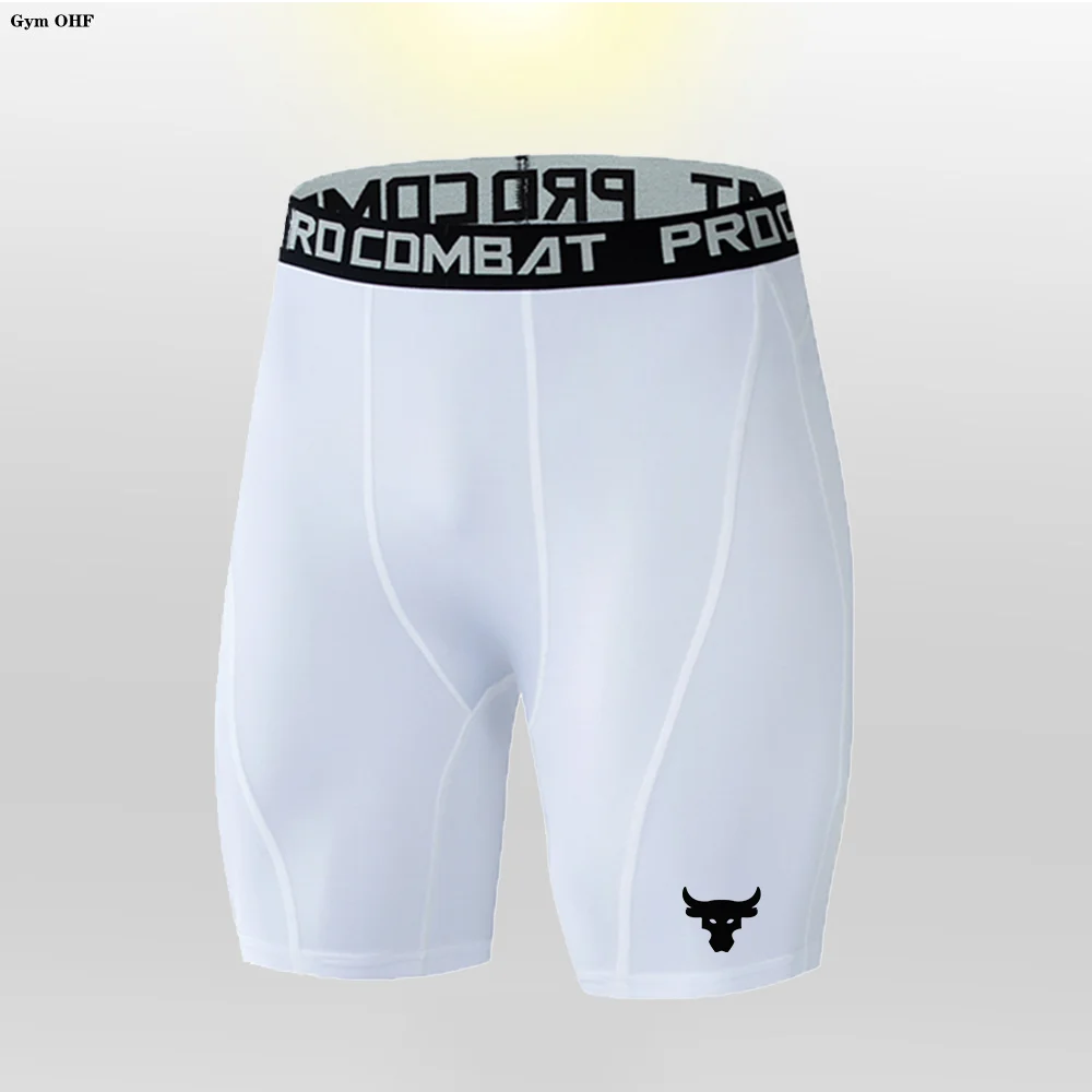 Quick Dry Compression Running Tights Gym Fitness Shorts with Men Sportswear Short Leggings Elastic  Sportshorts 2