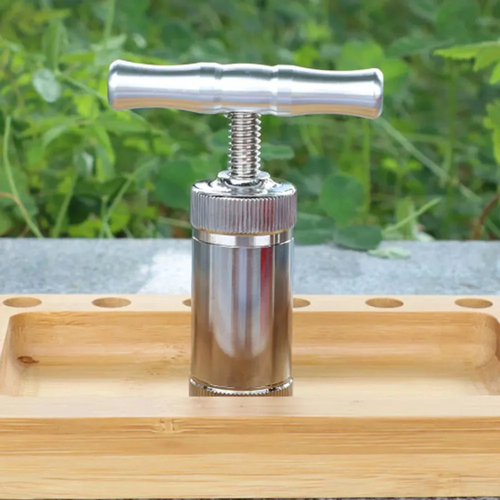 Aluminum Tobacco Press Spice Hand Crusher Pepper Mill Handmade Metal Smoking Press Accessories herb grinder,tobacco grinder,manual spice grinder