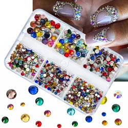 Deluxe Nail Art Rhinestones Kit with Storage Organizer for Stunning Holiday Designs (40)