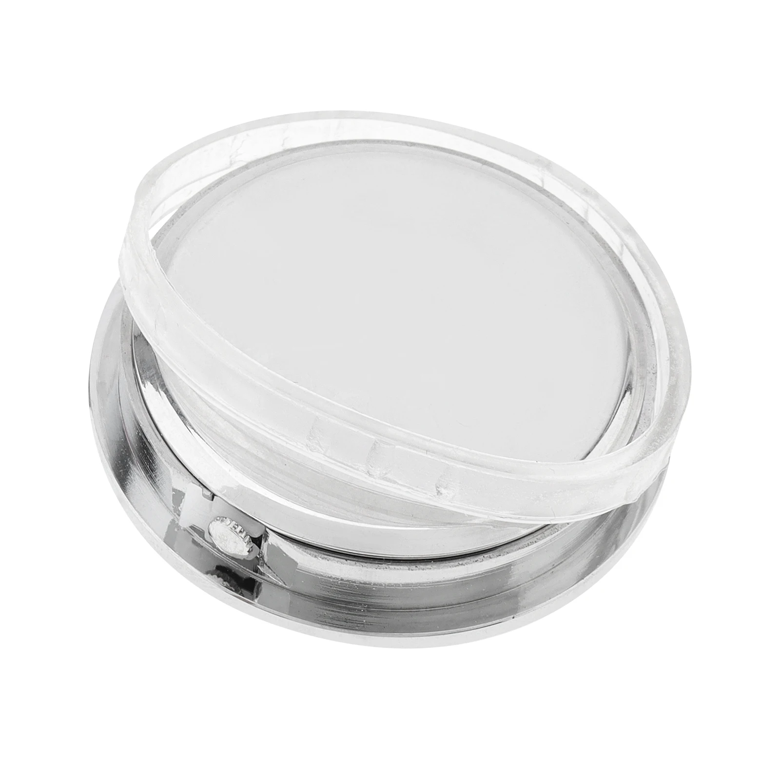 1-1/2 inch Quartz Movement Round Mini Clock Insert for for 35 mm Diameter Hole with White Face,Roman Numerals, Silver Tone Bezel 6