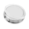 1-1/2 inch Quartz Movement Round Mini Clock Insert for for 35 mm Diameter Hole with White Face,Roman Numerals, Silver Tone Bezel 6