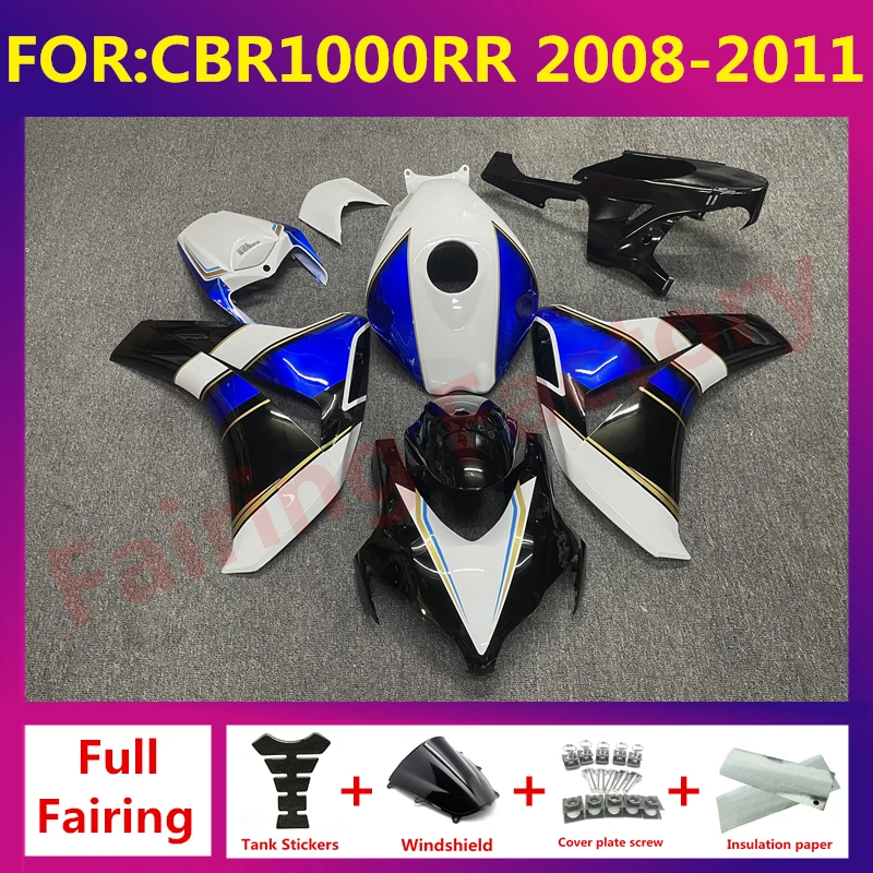 

Motorcycle ABS full Fairing Kit fit For CBR1000RR CBR 1000RR CBR1000 RR 2008 2009 2010 2011 Bodywork fairings kits black white