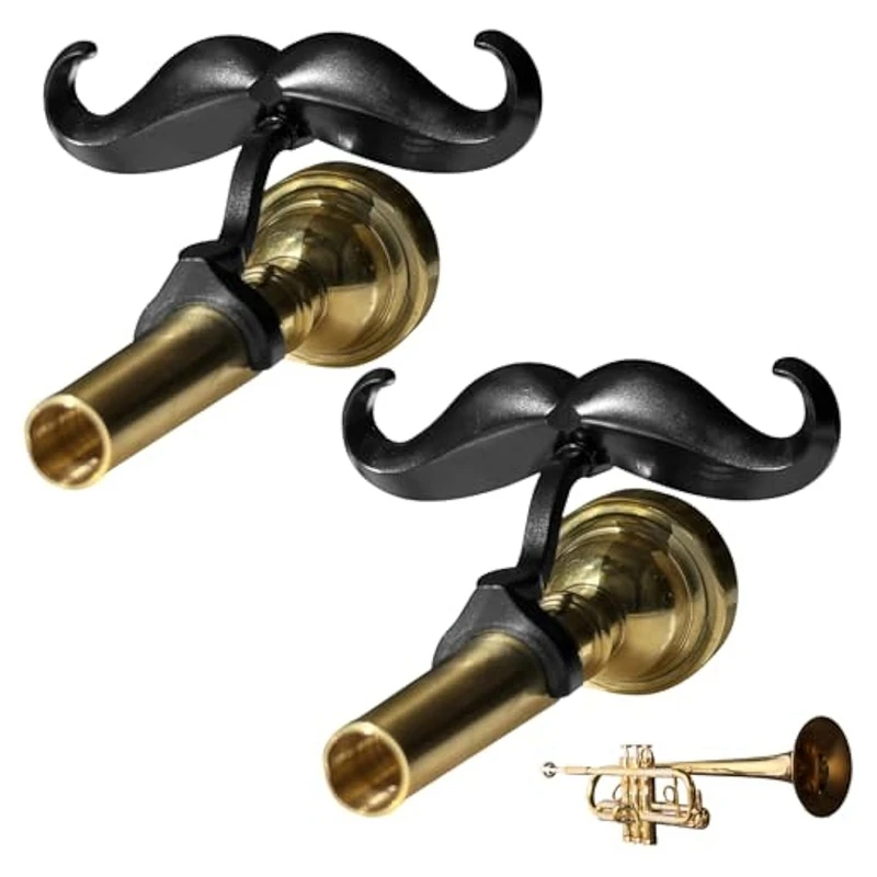 Clip-On Beard For Trumpet And Trombone-Protective Case Included-Fits All Trumpet Mouthpieces Mouthpiece Not Included