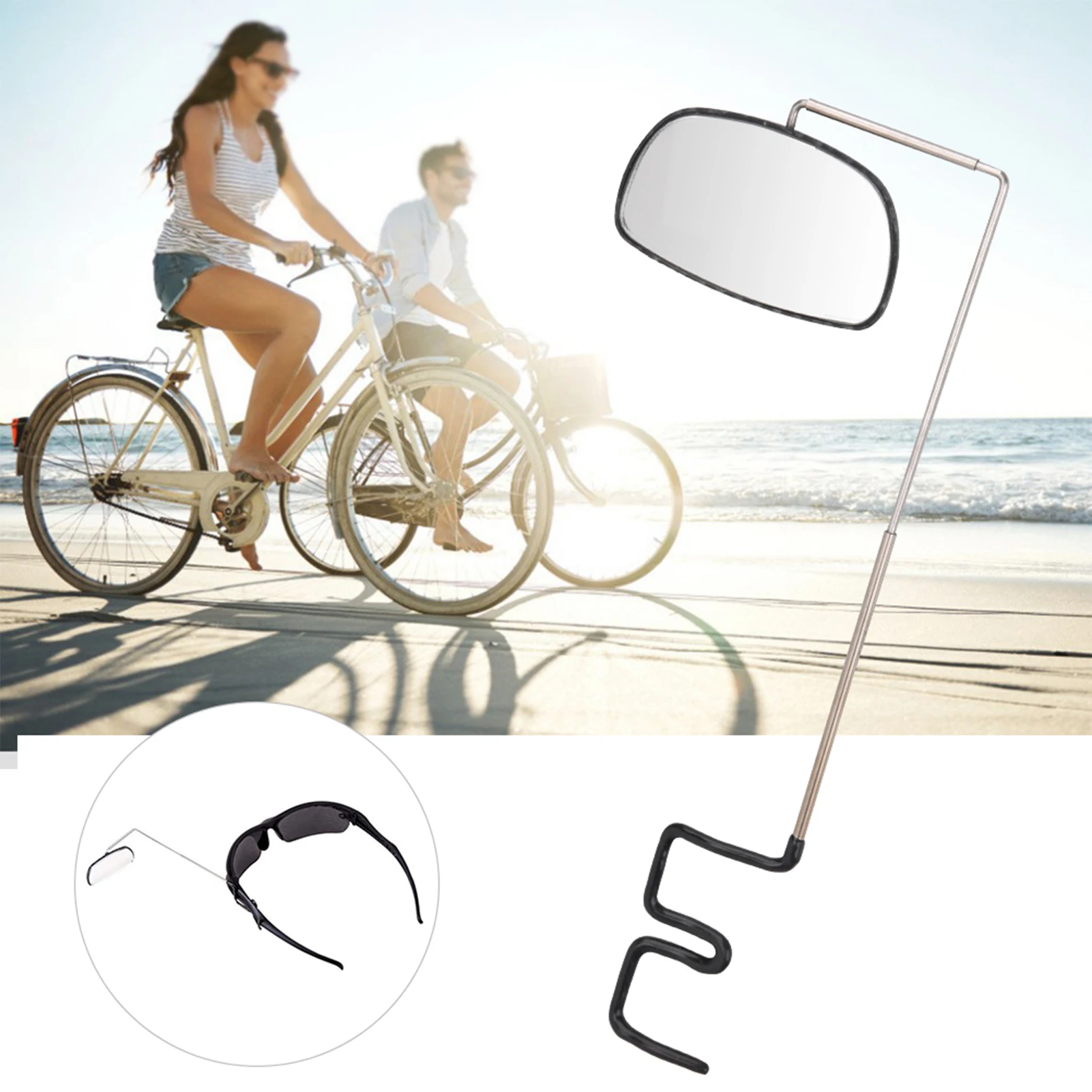 Specchio Stradale Specchietto Retrovisore Per Bici Sprintech | Regolabile E Antivibrazione | Per Manubrio 20mm Specchietto Per Bici - Foto 4