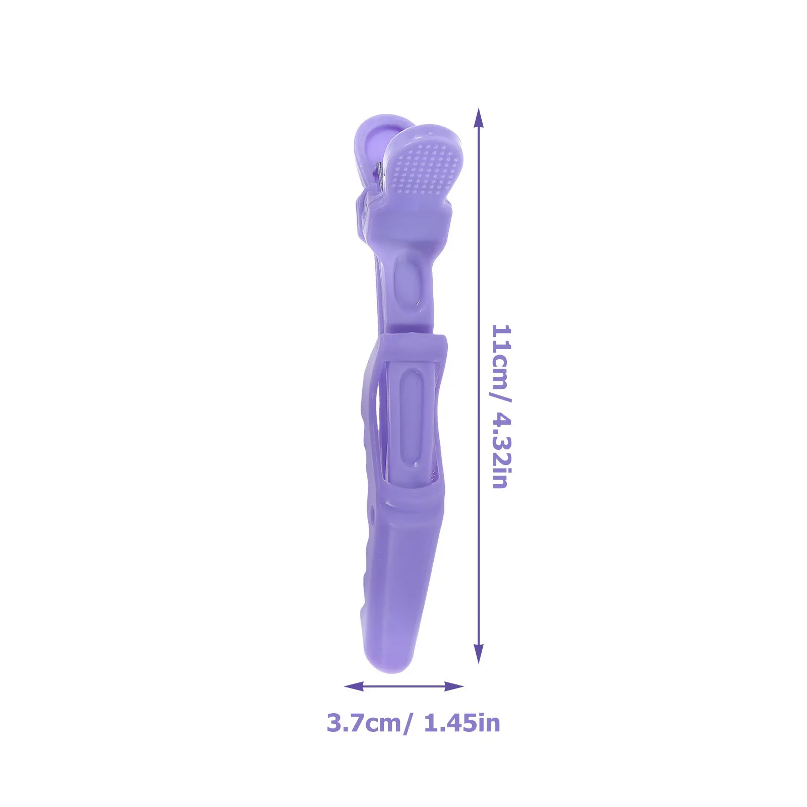 12Pcs 플라스틱 악어 클립 살롱 DIY 스타일링을위한 가볍고 튼튼한 헤어 섹션 클립 두꺼운 머리 펌 페이스 워싱 메이크업