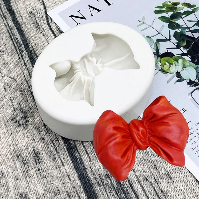 

Large Size Bowknot Silicone Mold Sugarcraft Chocolate Cupcake Baking Mold Fondant Cake Decorating Tools