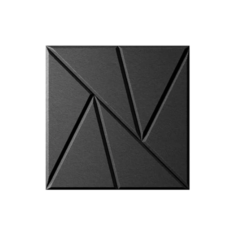 Y67A-12 Pack Self Adhesive Acoustic Panels 11.8Inch X 11.8Inch Sound Proof Foam Panels (Black)
