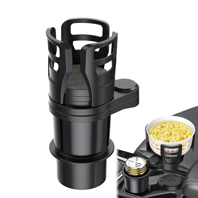 

Car Cup Holder Expander Universal 2 Cups Holder Adapter Fit Most Car Truck 360 Degree Rotation Retractable Adjustable Mount For