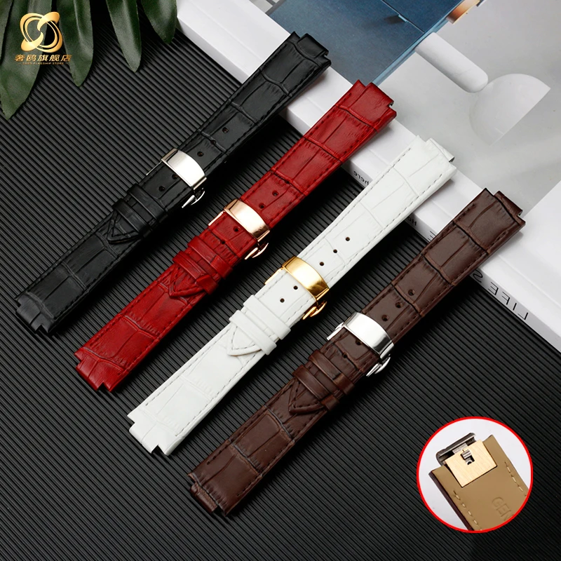 Correa de reloj de cuero genuino para LV Watch, boca elevada para Louis  Vuitton Tambour Series Q1121, correa de reloj dedicada para hombres y  mujeres Q114k - AliExpress