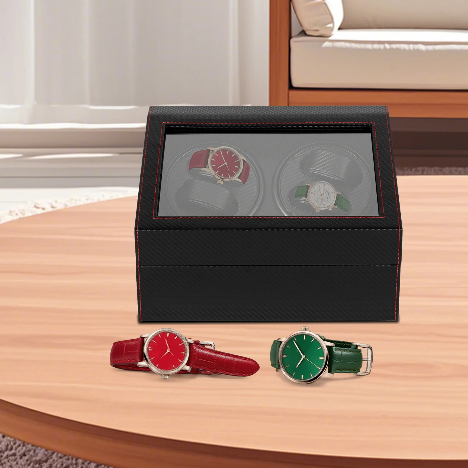 Automatic Watch Winder Box for 10 Watches, Ultra-Quiet 10dB Operation, Non-Magnetic Pro... - SKU LAWW1634 - UGI Packaging