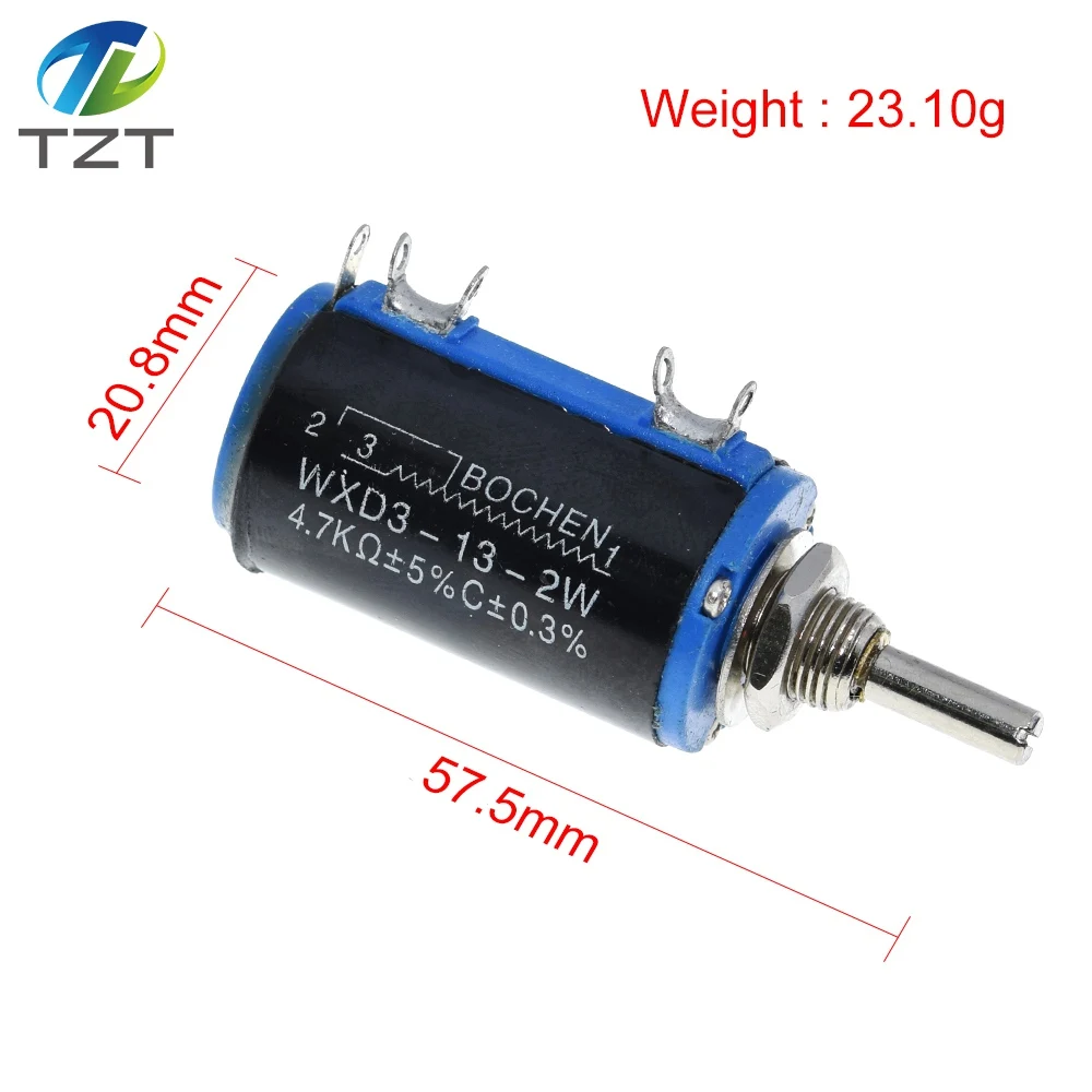 Multiturn Potentiometer WXD3-13-2W 10K 100/220/470/680 ohm 1K 2.2K 4.7K 5.6K 6.8K 47K 100K rotary switch