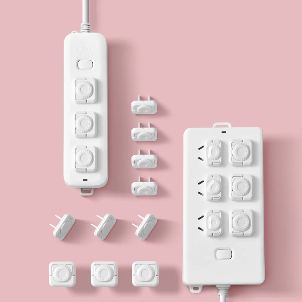 12 Pcs Socket Protection Cover Safety Child Proof Outlet Power Supply Plug Protector Cap Baby Proofing Covers Abs