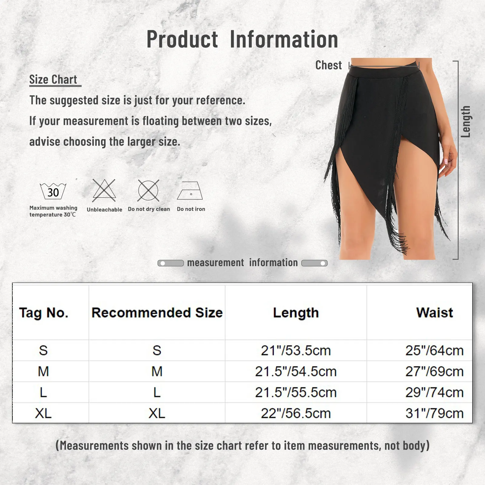 Womens Fringed Latin Dance Skirt Lady Solid Color Split Tassels Skirts Cha-cha Samba Tango Jazz Dance Stage Performance Costume