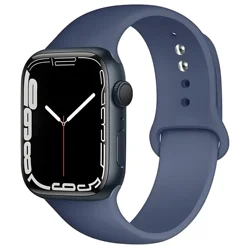 Premium Silicone Smartwatch Strap - Durable and Comfortable Design - 42 44 45 49 - 46mm S - M (39 Ice Blue)