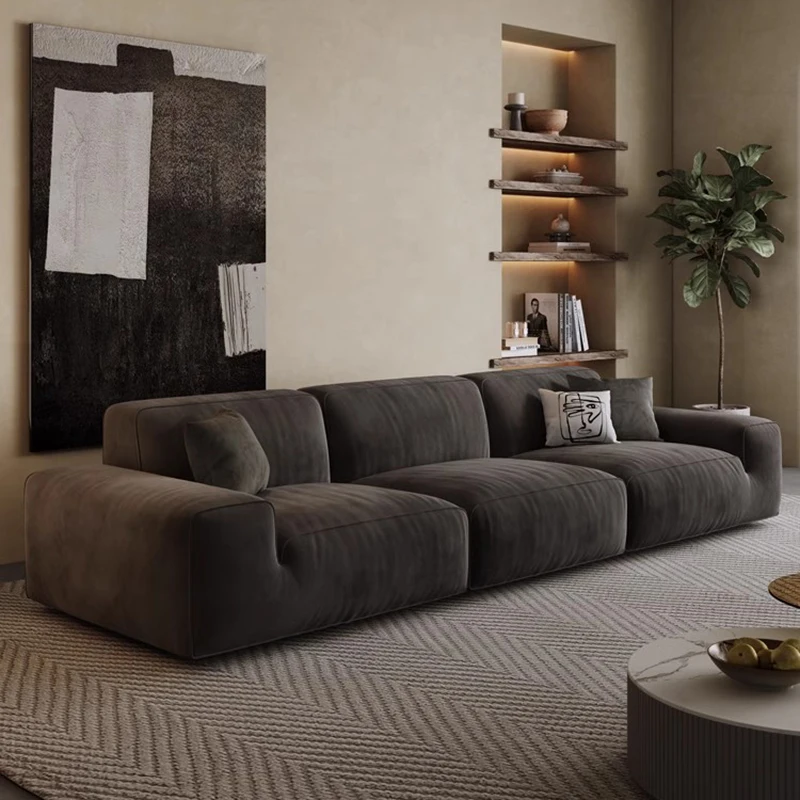 

Upholstered Cinema Living Room Sofas Vintage Long Minimalist Relax Unusual Couchs Banquet Soft Sofa Para Sala Home Furnitures
