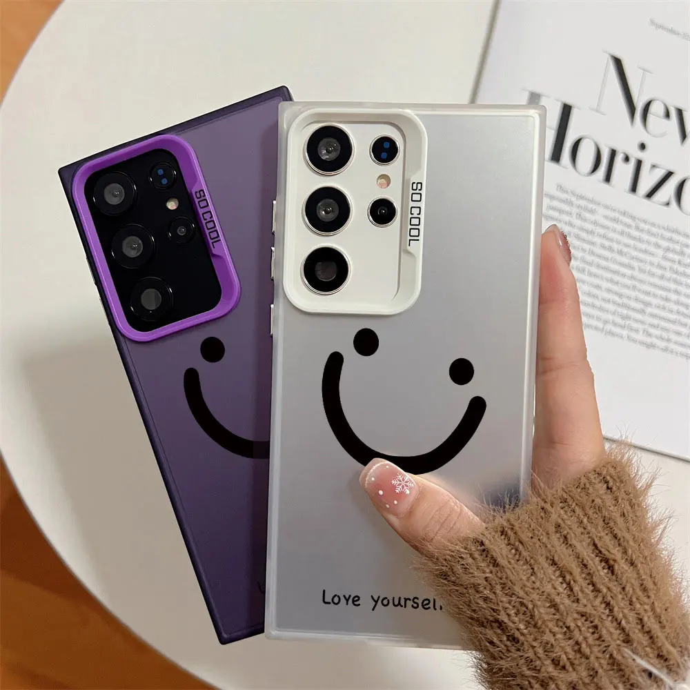 Silver Smile Cheeks Shockproof Phone Case - Durable Hard Cover