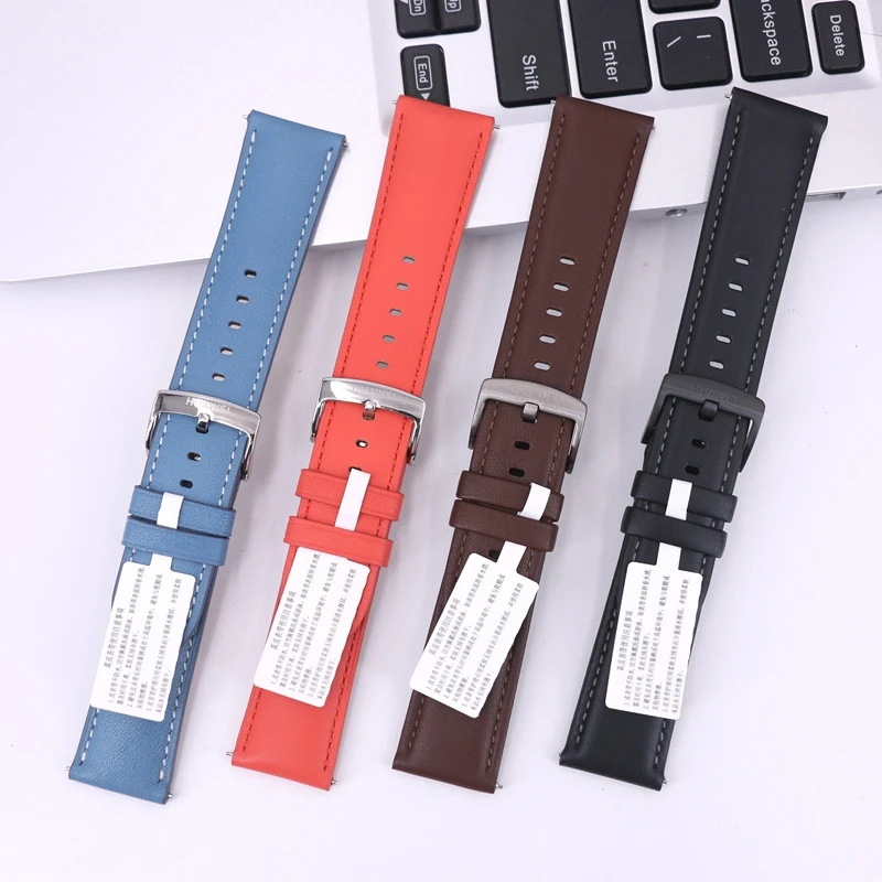 Premium Leather Watch Strap - 22mm, Vegan-Friendly