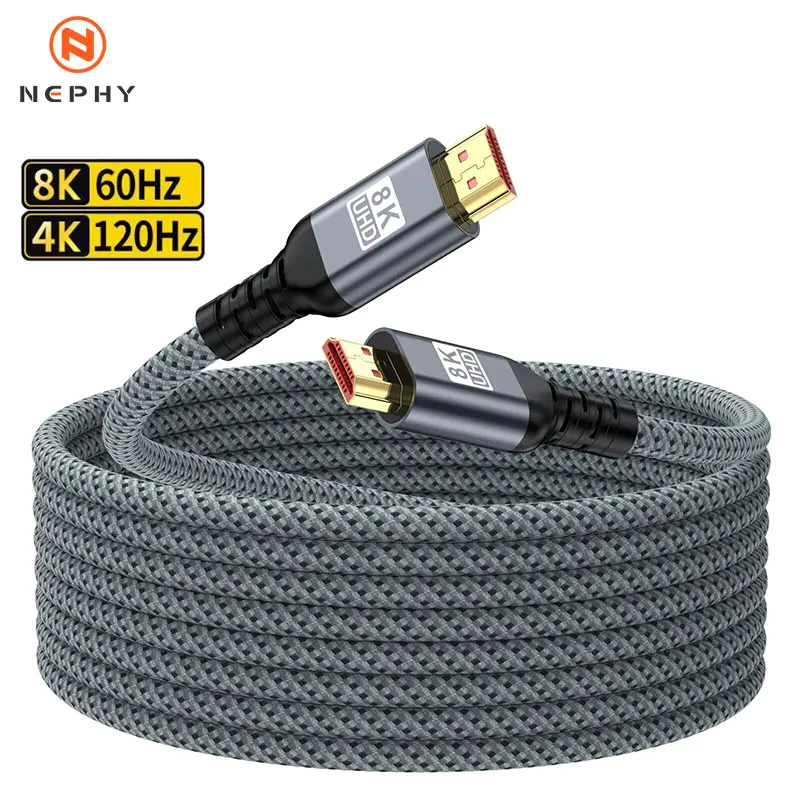 Premium Gold Plated HDMI 2.1 Cable - Ultra High-Speed 8K/4K Resolution