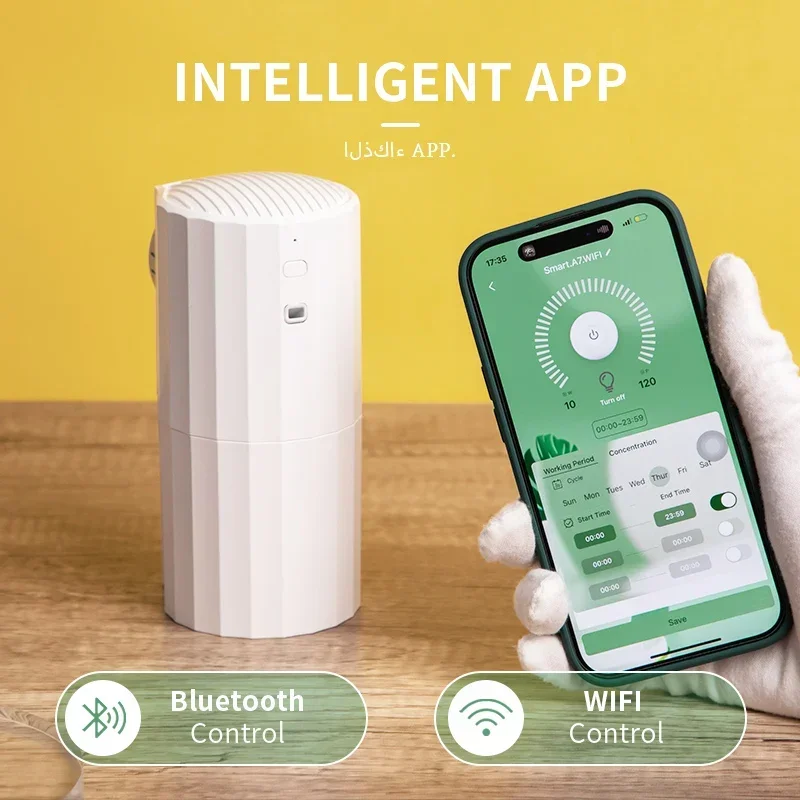 

Smart Hotel Essential Oils Diffuser WiFi Bluetooth Aromatherapy Machine Electric Aromatic Oasis Home Fragrance Room Aromatizer
