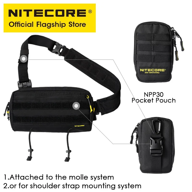 NITECORE SLB03 通勤スリングバッグ 500D ナイロンカジュアル