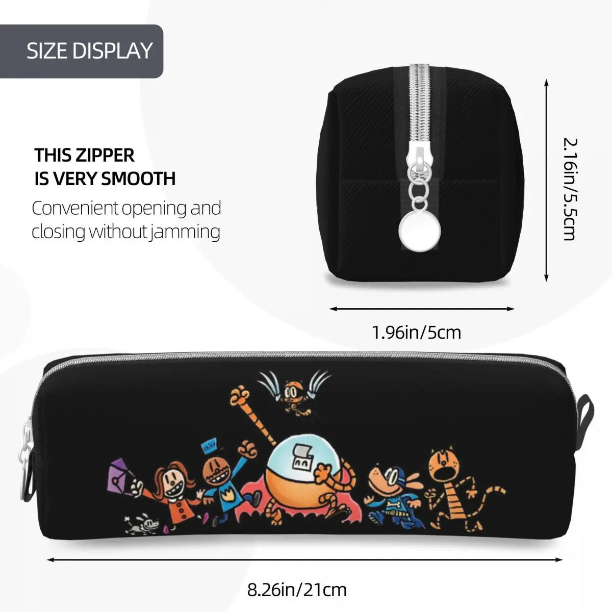Dog Man Dogman Movie Comic Pencil Case Fashion Cartoon Animals Pen Box Bag Girl Boy Large Storage School Supplies Pencil Box