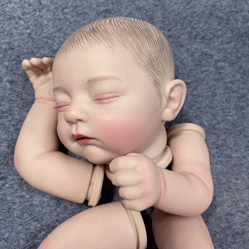 

19Inch Painted Jamie Reborn Doll Kit Sleeping Baby 3D Skin Visible Veins Unassembled Dll Parts