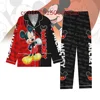 Disney Mickey Mouse Cruise Pajama Set Minnie 3d Printed Casual Men's and Women's Long Sleeved Shirt Pajama Set 5