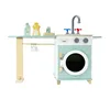 Doki Toy Cartoon Drum Washing Machine Water Absorption Quick Drying Dust Cover Household Wooden House Children's Toy New 2024 6