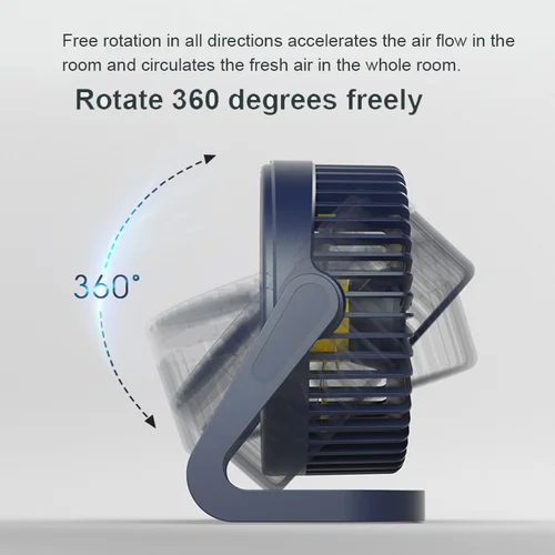 2022 USB 데스크탑 선풍기, 360 ° 회전 미니 조절식 휴대용 전기 선풍기, 가정용 캠핑 에어컨용 여름 에어 쿨러, 신제품 5