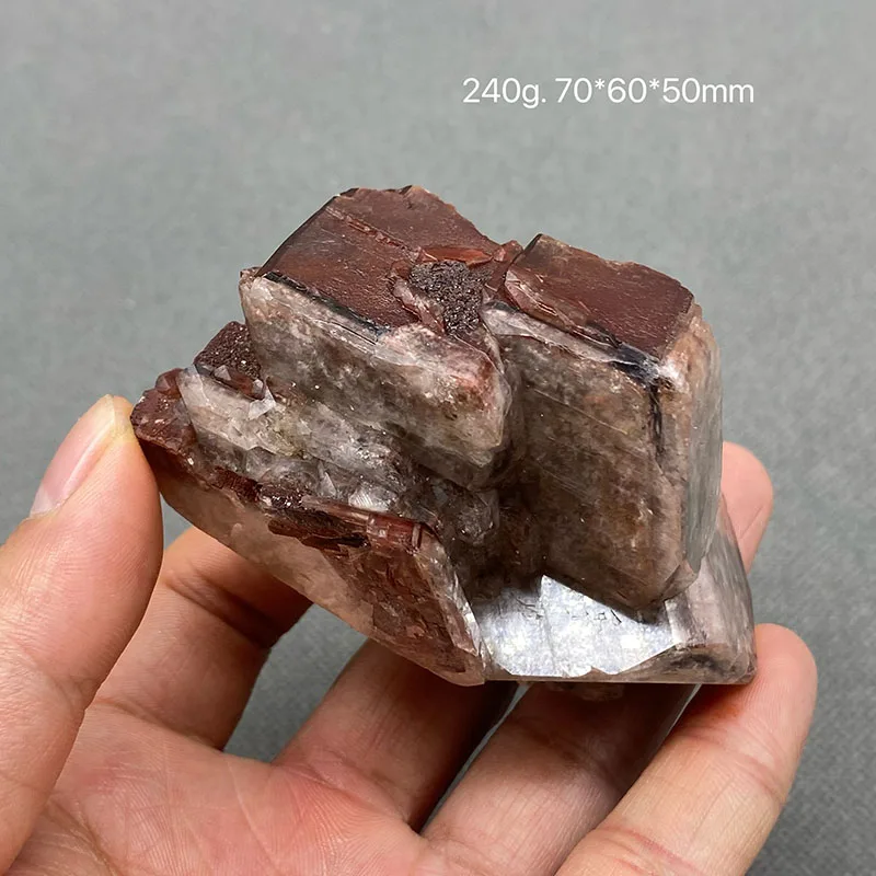 100% natural chocolate color calcite secondary crystallized raw stone mineral specimen healing crystal  Chenzhou, Hunan, China