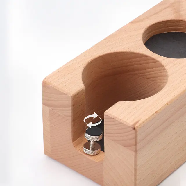 51/54/58 Mm -Es Kávéfőző Tartófa Fa Töltelék Tartó Alap Espresso Tamper Szőnyeg Állomás Szűrőállványok Barista Kávé Kiegészítők - Image 5