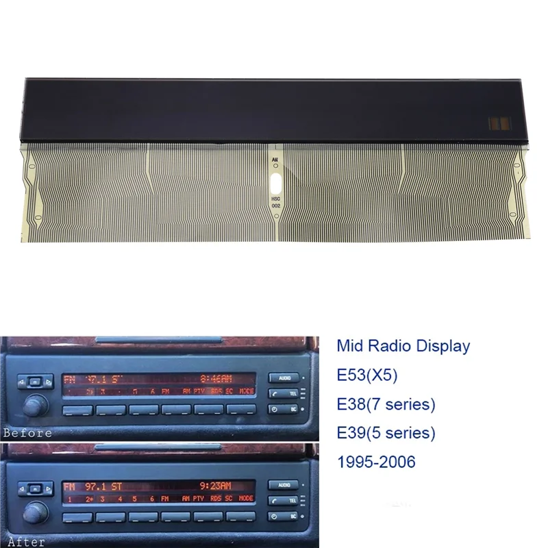 ڵ LCD ÷ ̵  Ǳ Ŭ  ̺, LCD ũ, BMW 7 ø E53 E38 E39 X5