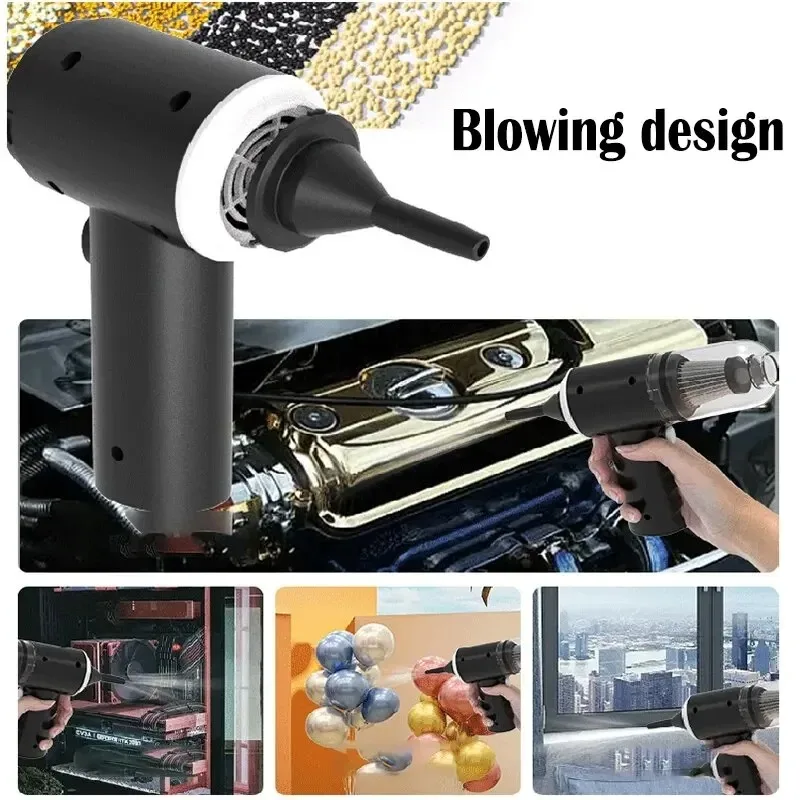 9000Pa Wireless Car Vacuum Cleaner USB Charging 1200mAh Portable Cleaning Appliance Mini Wet and Dry Vacuum Cleaner Household 3
