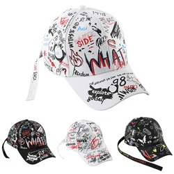 Spring Summer Graffiti Baseball Caps Boy Outdoor Sport Sunhats Hip Hop Printed Baseball Hat Cotton Adjustable Snapback Girls Hat