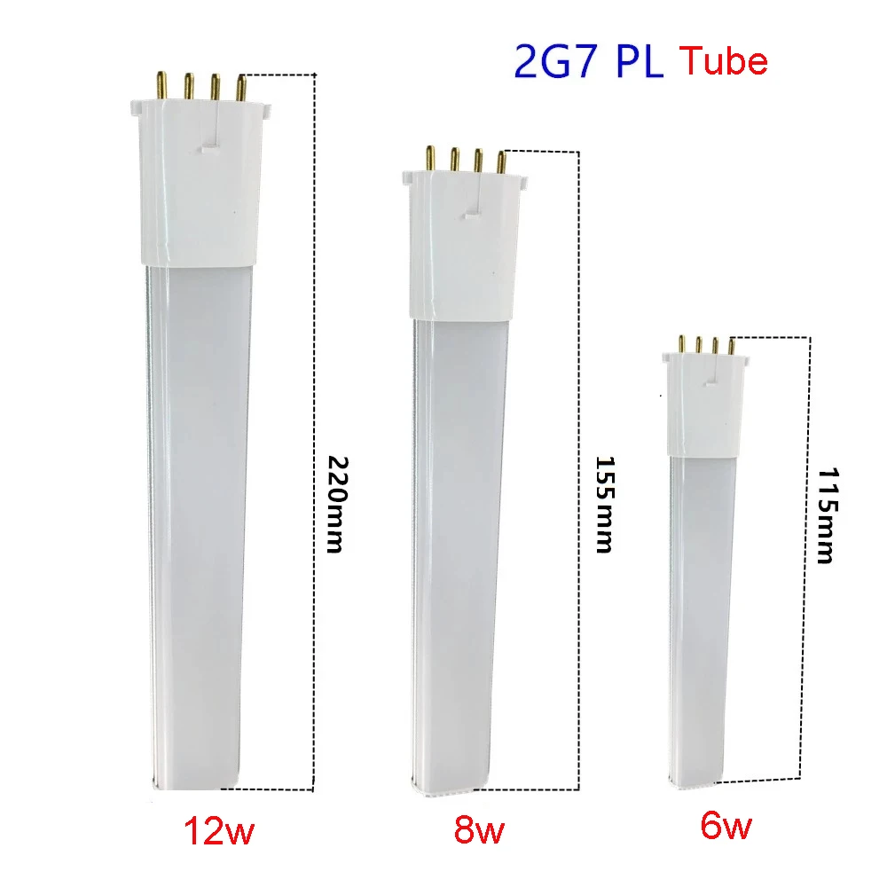 

2G7 LED Tube PL LED Lamp 6W 8W 12W 2G7 PLug In Horizontal LED Bulb 2G7 4pin LED Tube Table Bar Replace 15w 20w 25W CFL Bulb