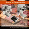 Haywhnkn 2.5Mm Meat Cutting Machine Commercial Meat Cutter Machine Meat Slicer For Meat Slice/Shredded Meat Full Stainless 3