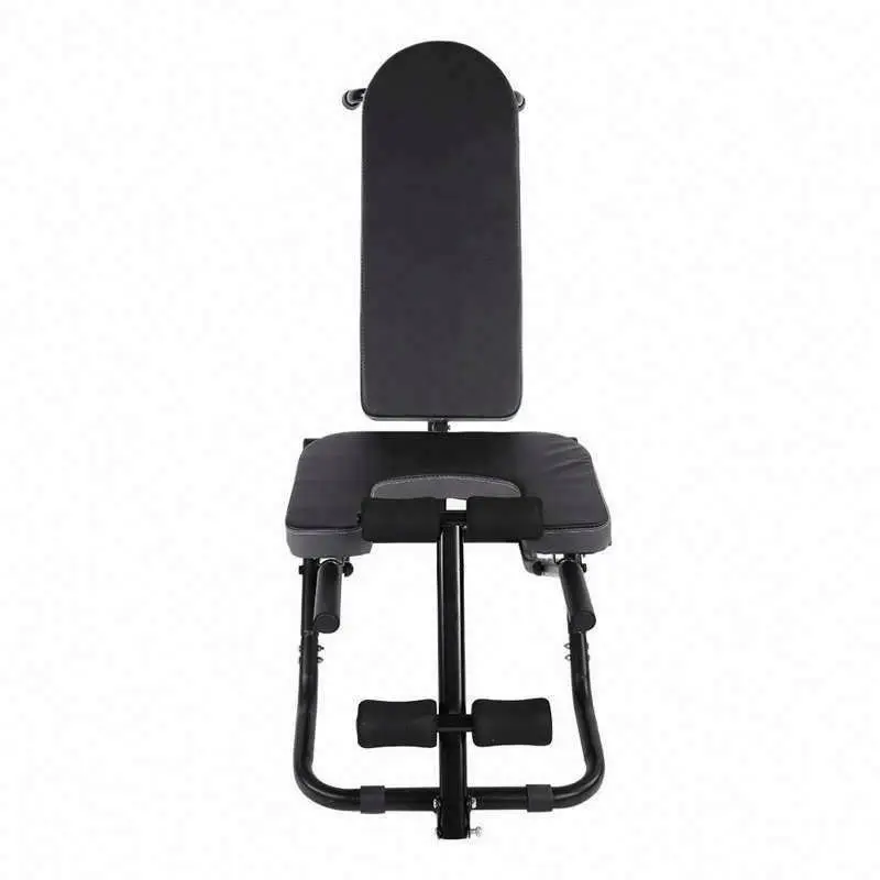 Sit up Folding Bench Inversion Chair Home Fitness Table Chair Bench Dumbbell Black Eco-friendly Carton Unisex Modern Indoor