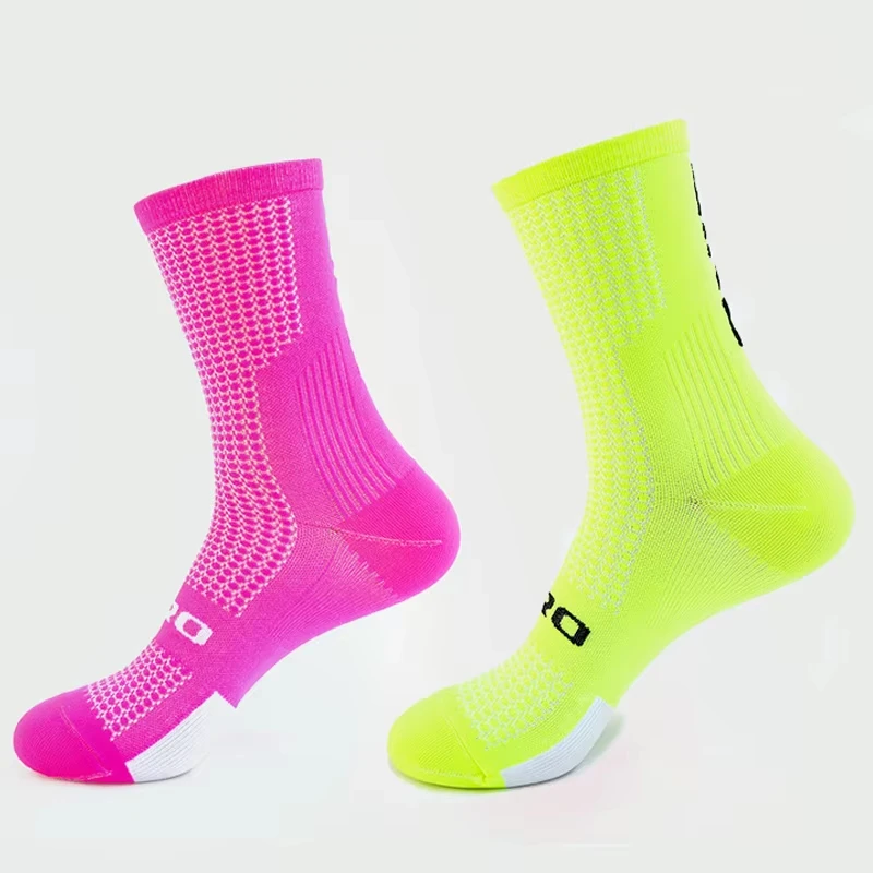 Cycling Socks 5pairs GIR0 2026 Bike Nurse Compression Road Bike Running Mtb Knee-high Sports