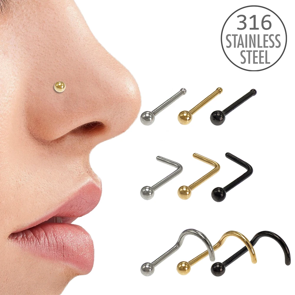 Amazon.com: Fake Nose Ring Hoop Set,Faux Piercing Jewelry 20G 8mm Fake Nose  Ring Hoop for Faux Lip Septum Nose Ring Set (4PCS Set-Silver/Gold/Black/Rose)  : Handmade Products