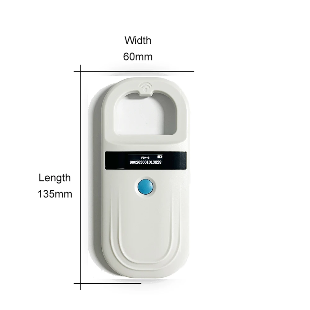 Iso11785/4 Fdx-b Pet Microchip Scanner Animal Rfid Tag Reader Dog Reader Frequency Handheld Rfid Reader Animal Tag Scanner