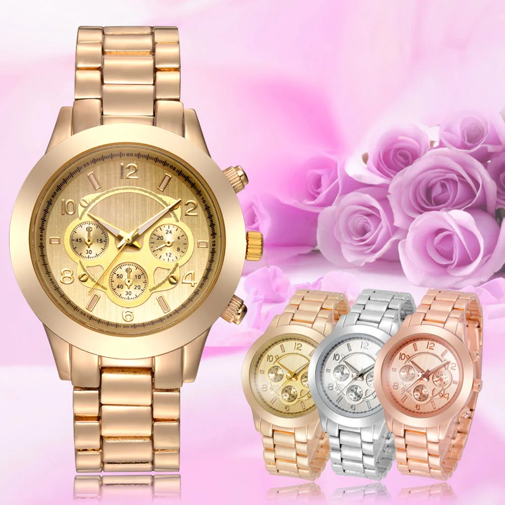 

Часы женские механические из нержавеющей стали с автоматической датой