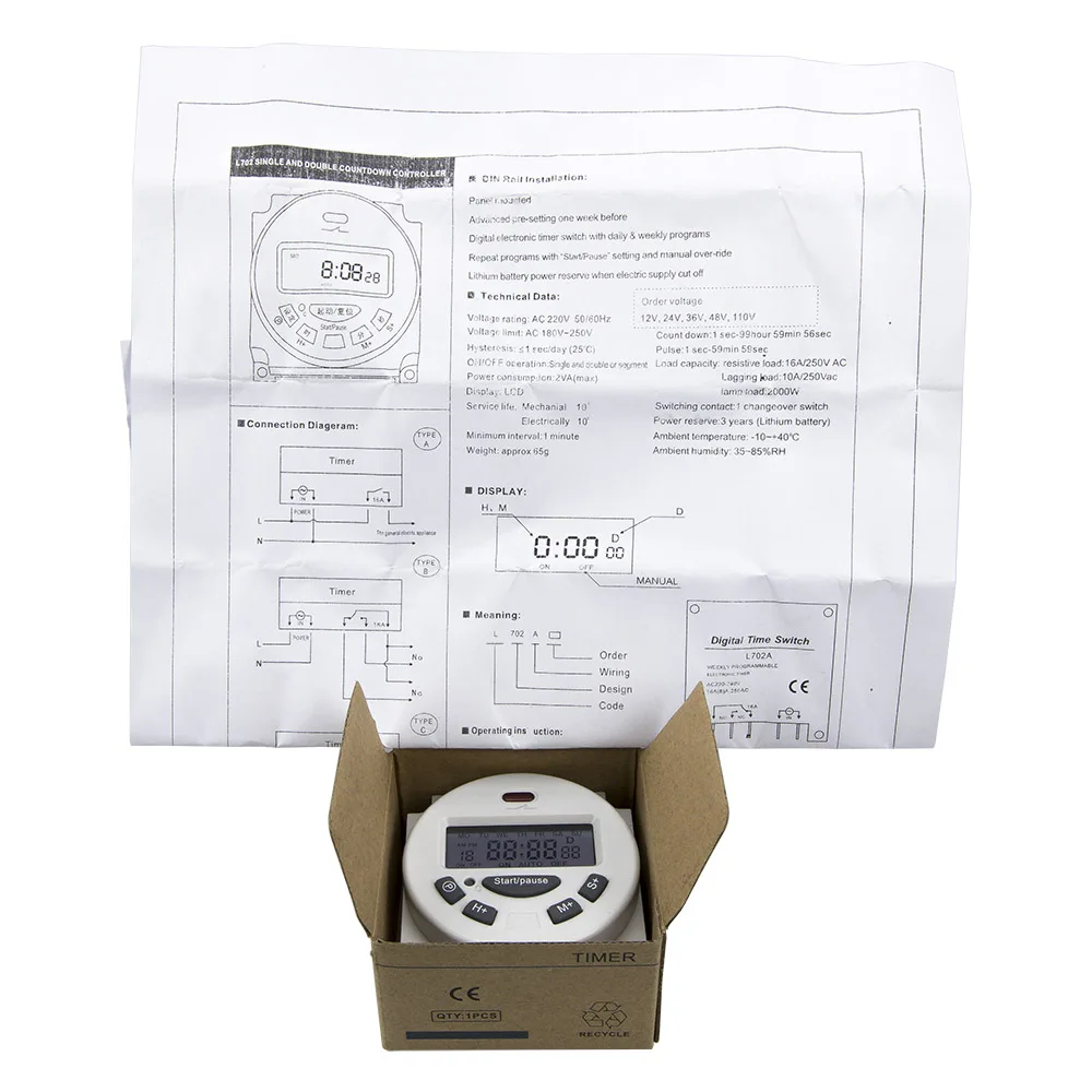 LUBTIMEBOX12 Details about   12 Volt Lubricator Timer Box Complete 
