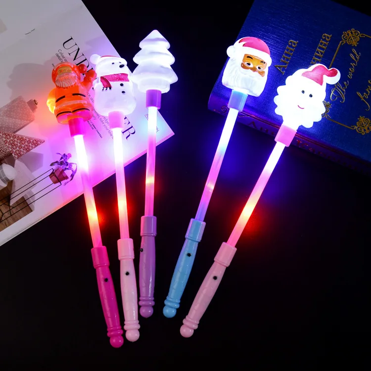 

Light-emitting Christmas Toys Creative Cartoon Colorful Flash Various Styles Modeling Light-emitting Stick Kids Party Supplies