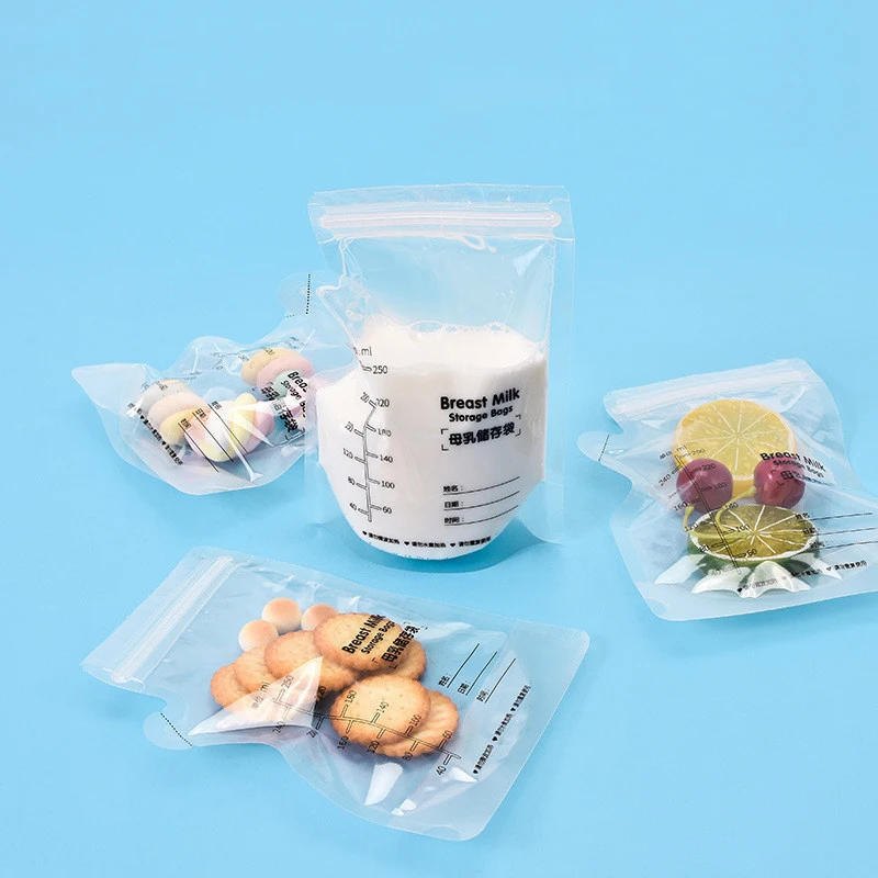 

30Pcs 250ml Milk Freezer Bags Mother Milk Baby Food Breast Milk Bag BPA Free Baby Safe Feeding Bag Feeding Breast Pump Save Part