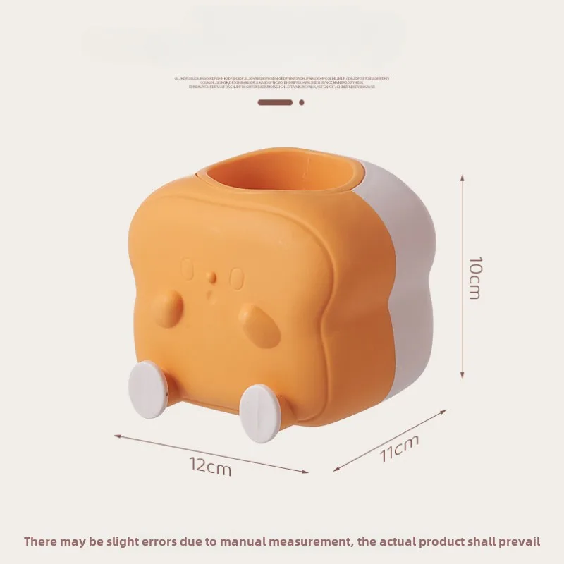 Mini Toast Pen Holder Multifunctional Storage Rack Toothbrush Holder Desktop Rack Table Home Decoration Student Gift 6