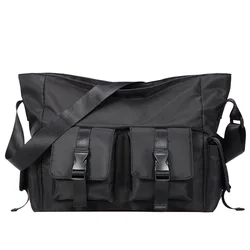 Men's Shoulder Bag Large Capacity Waterproof Messenger Bag Men Casual Crossbody School Bag for Teenage Outdoor Travel Bags