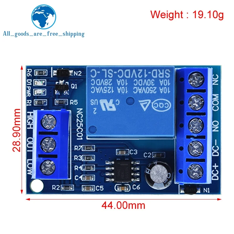 รูปสินค้า 2 in 1 ปั๊มเทน้ําอัตโนมัติ Controller DC 12V Liquid Level Sensor สวิทช์รีเลย์โมดูลสําหรับมอเตอร์ถังปลา Waterhouse Ir
