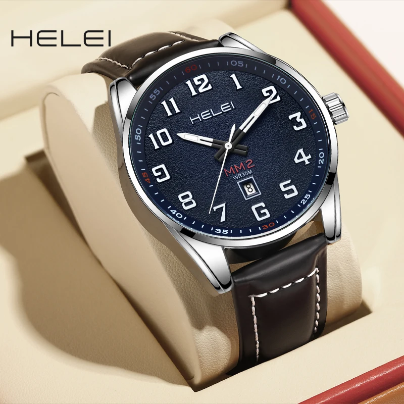 HELEI new model 2024KHAKI FIELD field series comfort wind multifunction quartz movement men's quartz watch men's watches 1 52 diecast metal alloy military tank armoured car field ambulance model toy pull back car gift for kids army soldier children