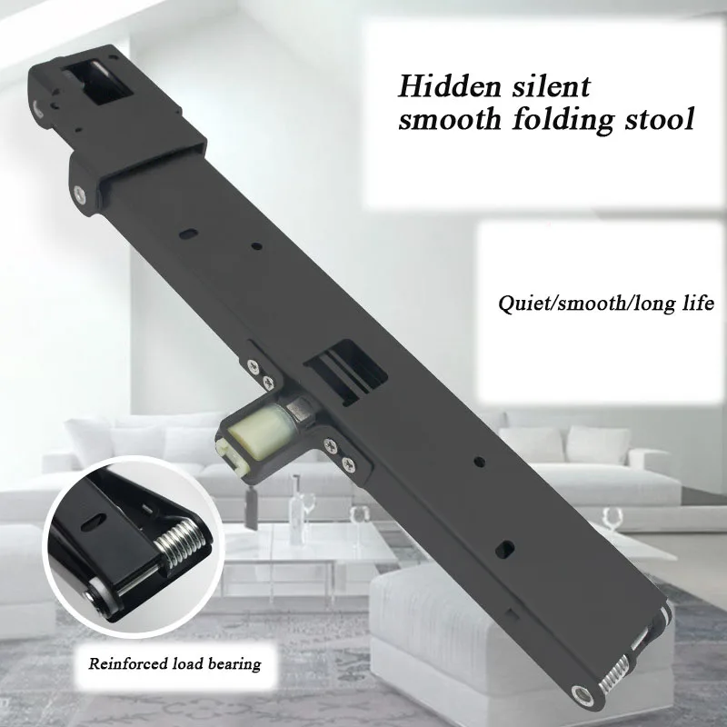 folding stool Invisible Silent Folding Stool Multifunctional Cold-Rolled Steel Super Load-bearing Plating Wall Mounted Folding Stool Hardware