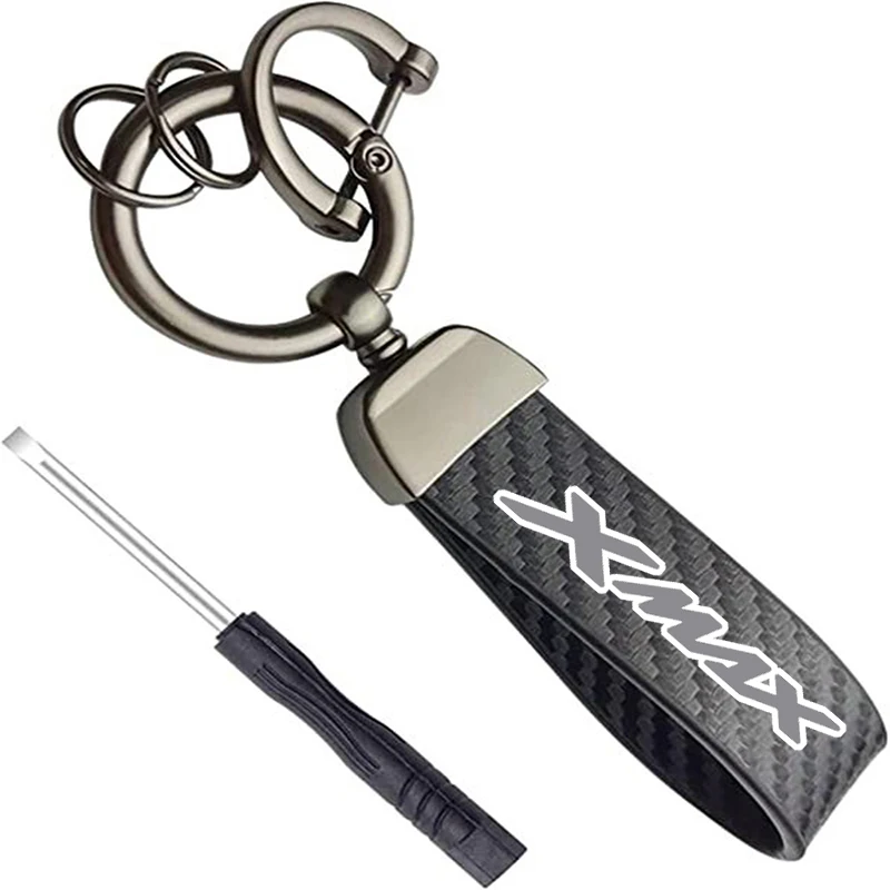 Carbon Fiber Premium Keychain Customization For Yamaha XMAX 125 250 300 400 X-MAX Accessories